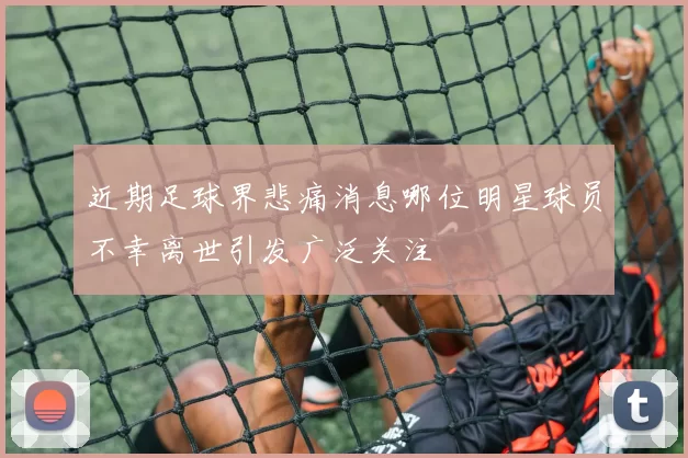 近期足球界悲痛消息哪位明星球员不幸离世引发广泛关注